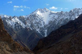 15 Looking Back Up To A Mountain Near The Aghil Pass Walking West Nearing Our Camp Kerqin In The Shaksgam Valley After Descending From Aghil Pass On Trek To K2 North Face In China